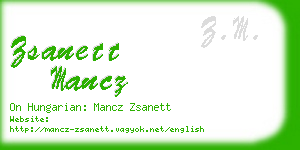 zsanett mancz business card